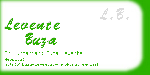 levente buza business card